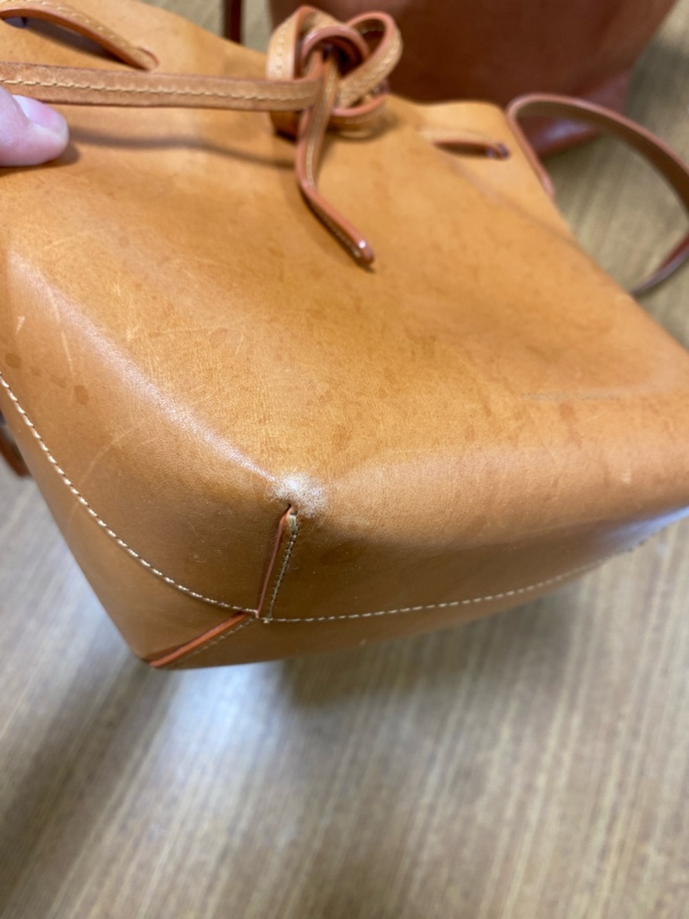 Mansur Gavriel Calfskin Mini Bucket Bag Sun - Picture 6 of 16